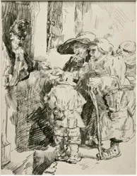 Die Bettler an der Haustür