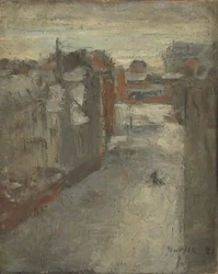 Die Van Iseghemlaan im Schnee