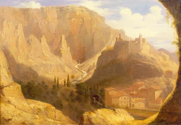 Hügelstadt in Italien, 1831