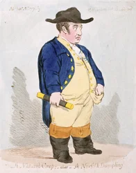 Eine natürliche Ernte; Alias - Ein Norfolk-Kloß, veröffentlicht von Hannah Humphrey im Jahr 1791