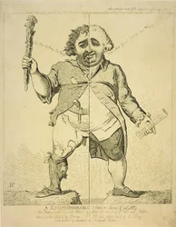 Ein Ehrenwerter alias ein Sansculotte, veröffentlicht von S. Fores, 1802