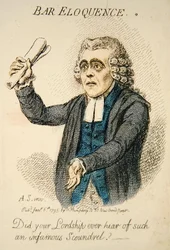Bar-Redekunst, veröffentlicht von Hannah Humphrey im Jahr 1795 (Detail)