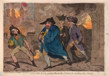 Blood & Co. setzen den Turm in Brand und stehlen die Krone, veröffentlicht 1788
