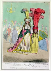 Charaktere im hohen Leben, veröffentlicht von Hannah Humphrey, 1795