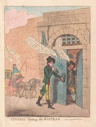 Bürger besuchen die Bastille, veröffentlicht 1799