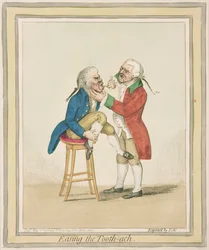Zahnschmerzen lindern, veröffentlicht von Hannah Humphrey, 1796