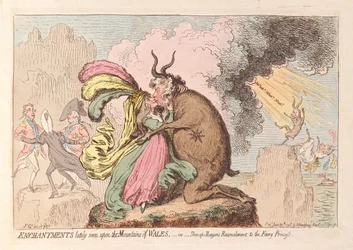 Verzauberungen, die kürzlich auf den Bergen von Wales gesehen wurden oder Shon-ap Morgans Versöhnung mit der Feenprinzessin, veröffentlicht 1796