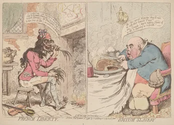 Französische Freiheit und britische Sklaverei