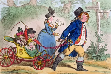 La Promenade en Famille oder Eine Skizze aus dem Leben, veröffentlicht von Hannah Humphrey (1797)