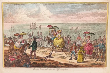 Morgenspaziergang auf der Klippe, Brighton, nach Captain J. Morse