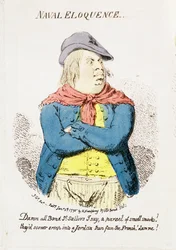 Navale Eloquenz, veröffentlicht von Hannah Humphrey, 1795 (Detail)