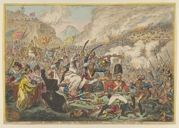 Spanische Patrioten greifen die französischen Banditen an - Loyal Britons helfen, 15. August 1808