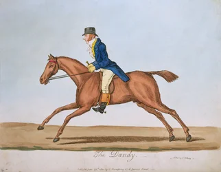 Der Dandy, veröffentlicht von Hannah Humphrey im Jahr 1810