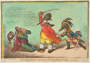 Der großmütige Minister, der preußische Verrat züchtigt, veröffentlicht 1806