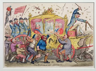 Der republikanische Angriff, veröffentlicht von Hannah Humphrey im Jahr 1795