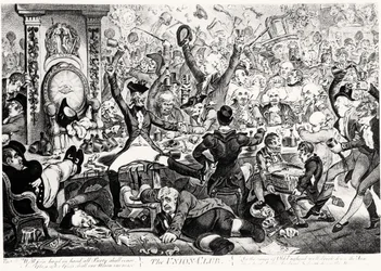 Der Union Club, 1801 (Farbstich)