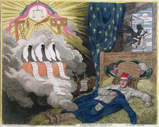 Tom Paines nächtliche Plage, veröffentlicht von Hannah Humphrey 1792