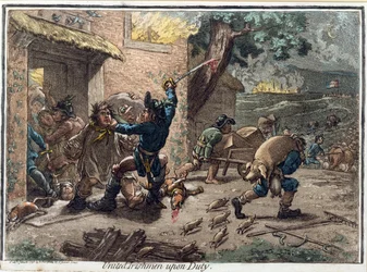 Vereinigte Iren im Dienst, veröffentlicht von Hannah Humphrey im Jahr 1798
