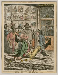 Sehr rutschiges Wetter