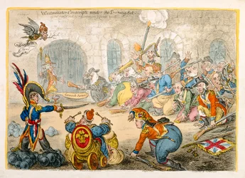 Westminster-Konskripte unter dem Ausbildungsgesetz, veröffentlicht von Hannah Humphrey, 1806