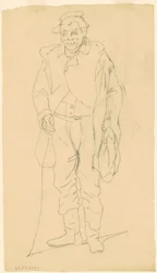 Afroamerikanische Figur, ca. 1840-1850