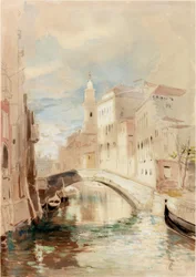 Brücke über einen Kanal in Venedig