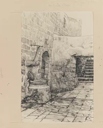 Eine alte Zisterne, Illustration aus Das Leben unseres Herrn Jesus Christus