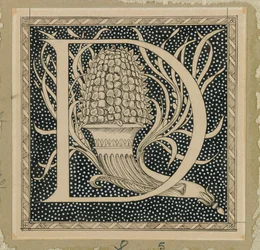 Buchstabe D, Illustration aus Das Leben unseres Herrn Jesus Christus