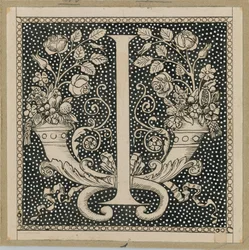 Großbuchstabe I, Illustration aus Das Leben unseres Herrn Jesus Christus