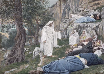 Christus befiehlt seinen Jüngern zu ruhen, Illustration für Das Leben Christi