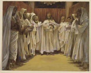 Christus mit den zwölf Aposteln, Illustration für Das Leben Christi, ca. 1886-96