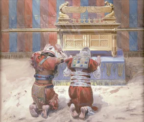 Moses und Josua vor dem Tabernakel, ca. 1896-1902