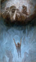 Der reiche Mann in der Hölle, Illustration für Das Leben Christi