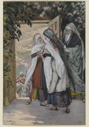 Der Besuch, Illustration für Das Leben Christi, ca. 1886-94