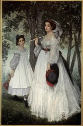 Die zwei Schwestern oder „Porträts in einem Park“