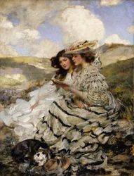 Auf den Dünen (Lady Shannon und Kitty)