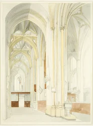 Innenansicht der Kathedrale von Bristol (unvollendet)