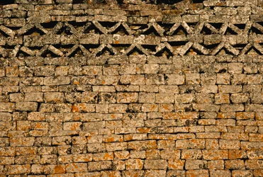 Steinmauer bei den Ruinen von Groß-Simbabwe, Simbabwe