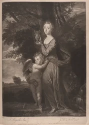 Miss Gravile (Frances Anne Greville und ihr Bruder als "Hebe und Amor")