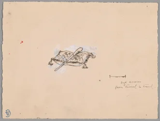 Ein Schläger auf einem Kissen