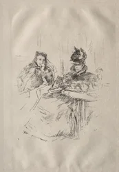 Nachmittagstee, Mrs. Phillips und Mrs. Charles Whibley