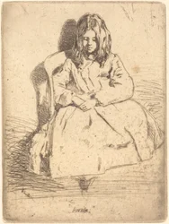 Annie sitzt