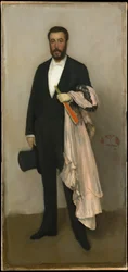Arrangement in Fleischfarbe und Schwarz: Porträt von Théodore Duret