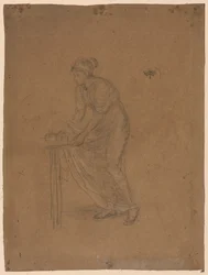 Modell in Gewändern