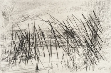 Landschaft mit einem Fischer