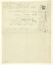 Brief an William Heinemann mit Korrekturen für Eden versus Whistler: Der Baronet und der Schmetterling. Ein Valentinstag mit einem Urteil