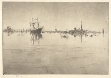 Nocturne, aus dem Ersten Venedig-Set (Venedig, Eine Serie von zwölf Radierungen)