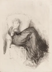 Studie—Maude sitzt