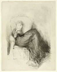 Studie: Maud sitzend