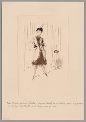 Studie für "Das blaue Mädchen: Porträt von Miss Elinor Leyland"